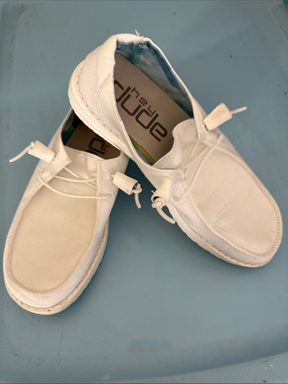 Hey Dude Women's Slip-On Sneakers in Off-White